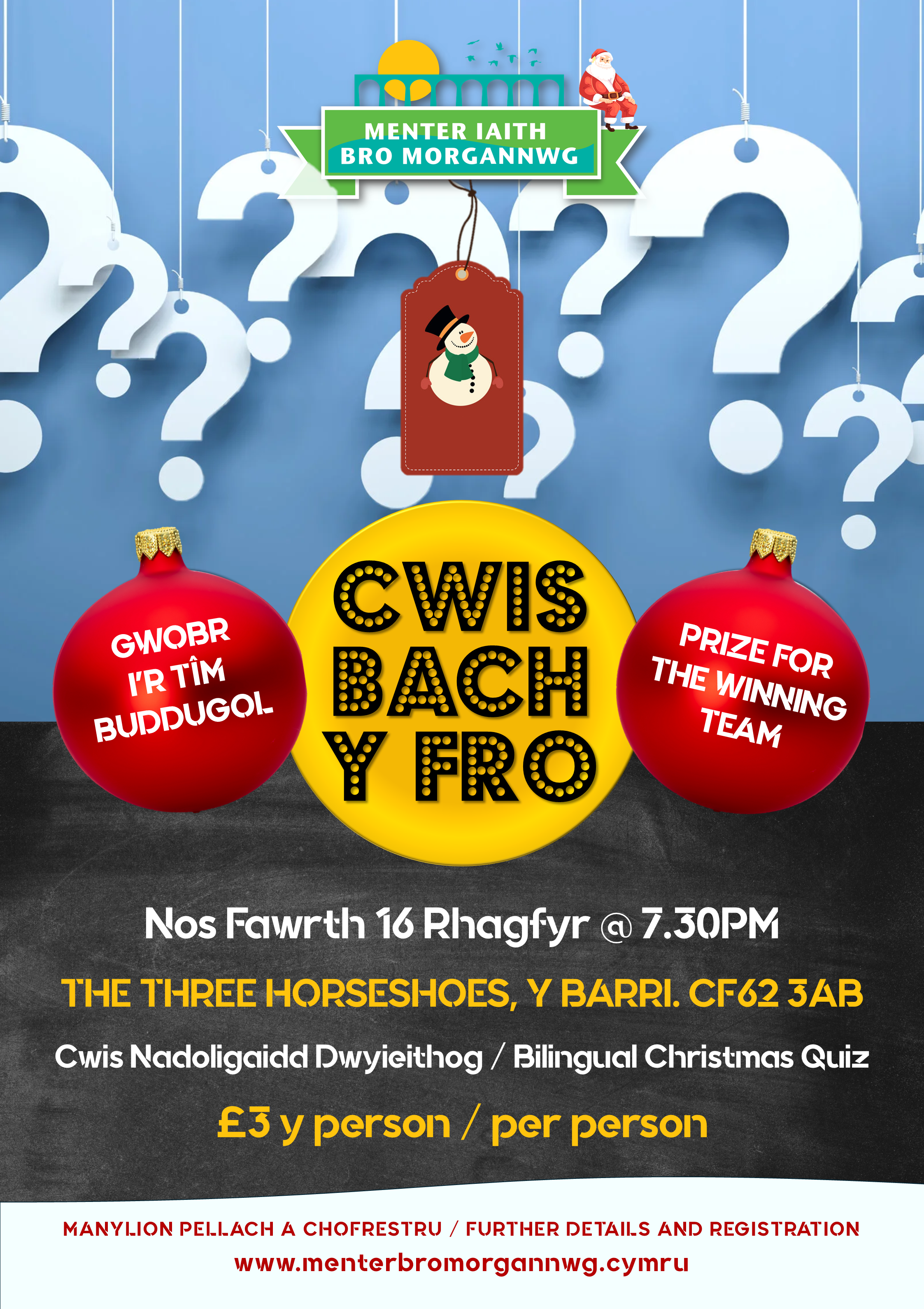 Cwis Bach y Fro Quiz: December